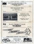 Whitewater Implement, The Old Stone Mill, Black Chevrolet Sales, Wisconsin Power and Light Co., Murn Co., Walworth County 1955c